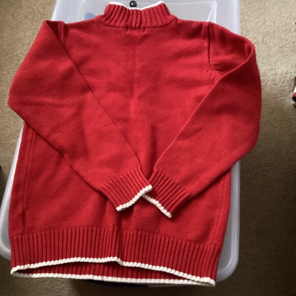 The Children’s Place Boys Red Sweater Pullover Long Sleeve  7/8 Years - Picture 2 of 3